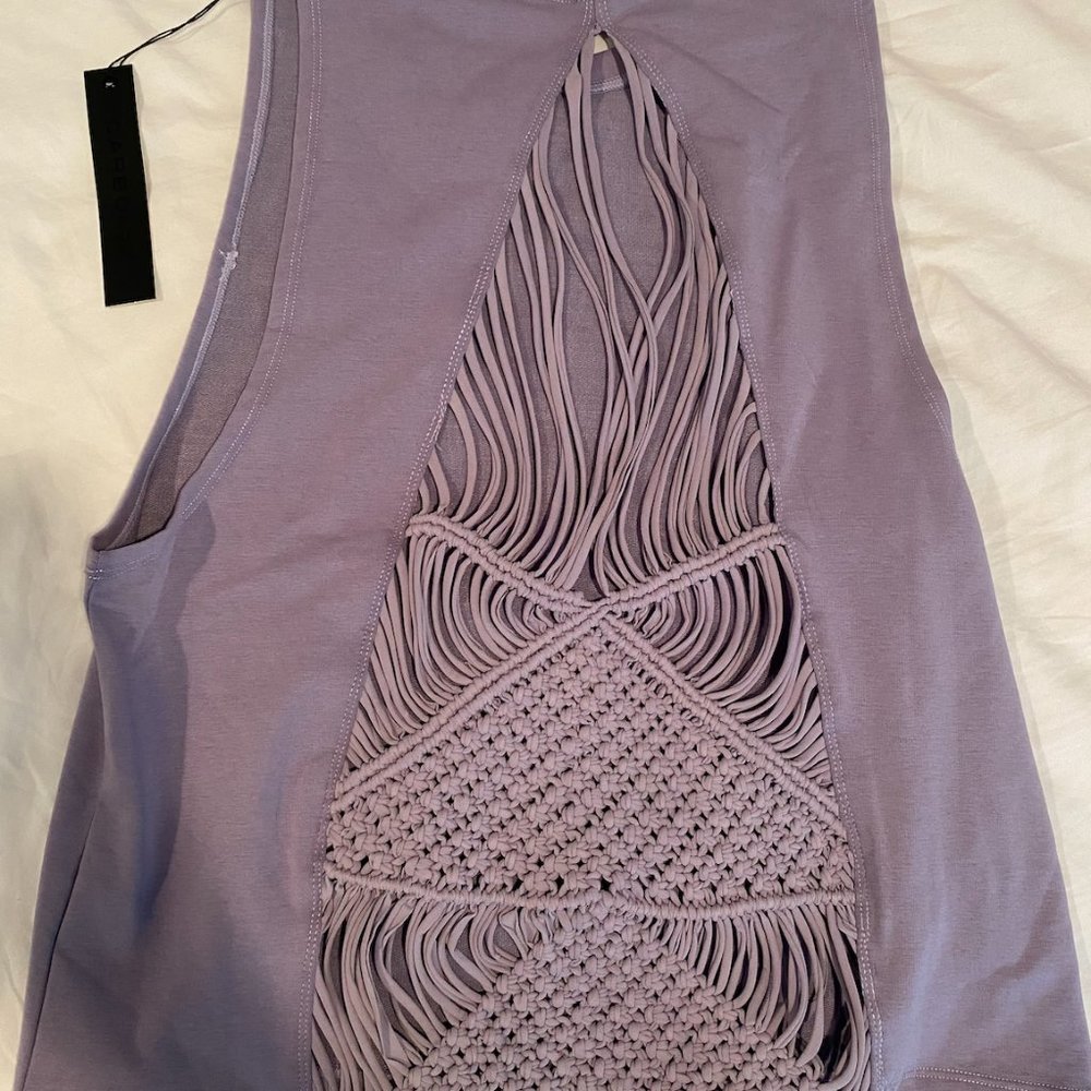 Carbon 38 Purple Active Top Strappy Back